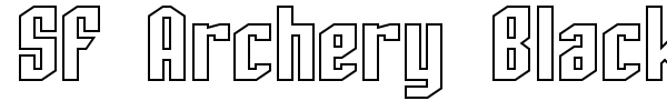 SF Archery Black font preview